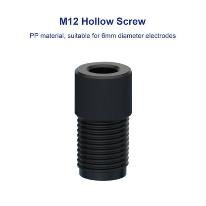 Electrode Knob Screw, 5-Pack, M6 / M12 PP, Solid & Hollow Types for Electrolysis Cell Connections Labasics Shop