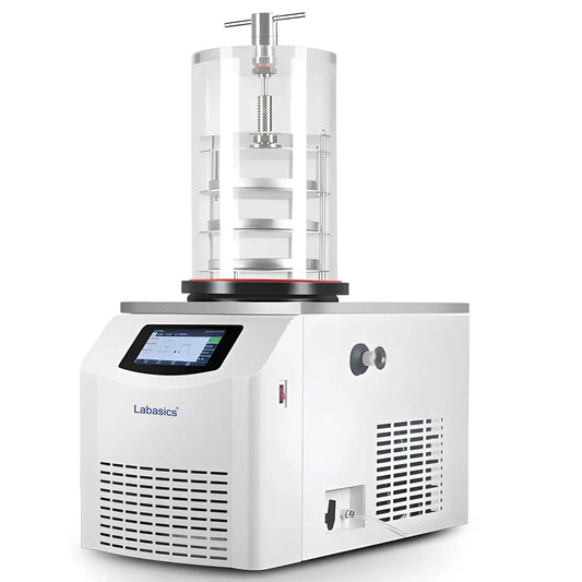 Laboratory freeze dryer with touchscreen control
