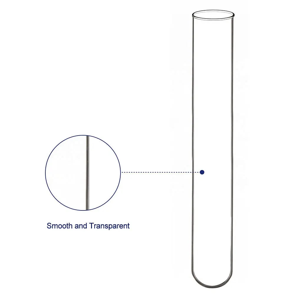 Glass Round Bottom Test Tubes, 15 mm OD X 100 mm Lengt, 30 Packs Labasics