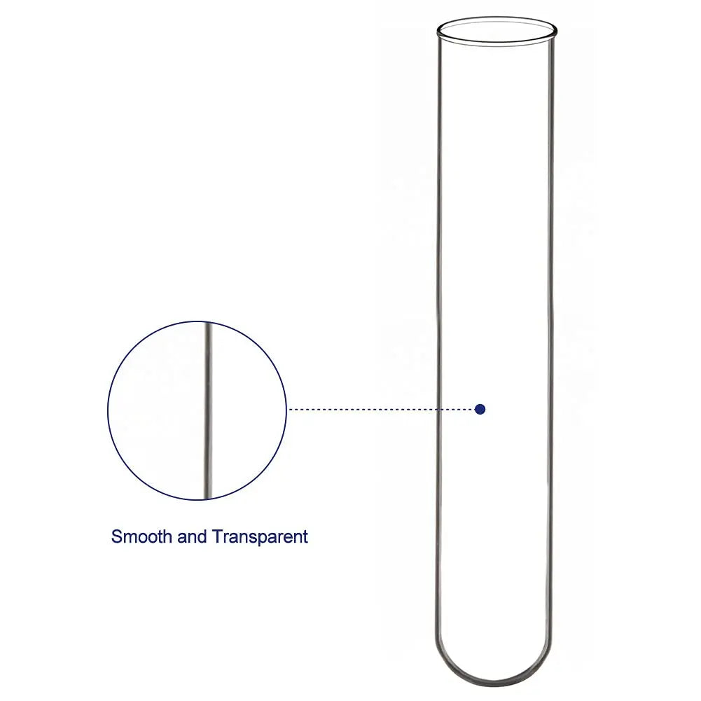 Glass Round Bottom Test Tubes, 30 mm OD X 165 mm Length, 15 Packs Labasics