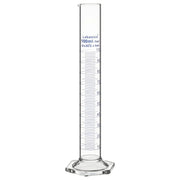 100 mL G3.3 borosilicate glass measuring cylinder with hexagonal base