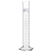 250 mL G3.3 borosilicate glass measuring cylinder with hexagonal base