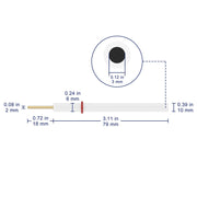 Glassy Carbon Disk Electrode, O.D.3 mm Labasics