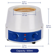 Laboratory heating and stirring combo with uniform heat and 1600 RPM magnetic stirring