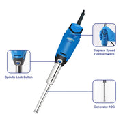 High-Speed Handheld Homogenizer, 0.2-150 mL Vessels, 3000-32000 rpm Labasics