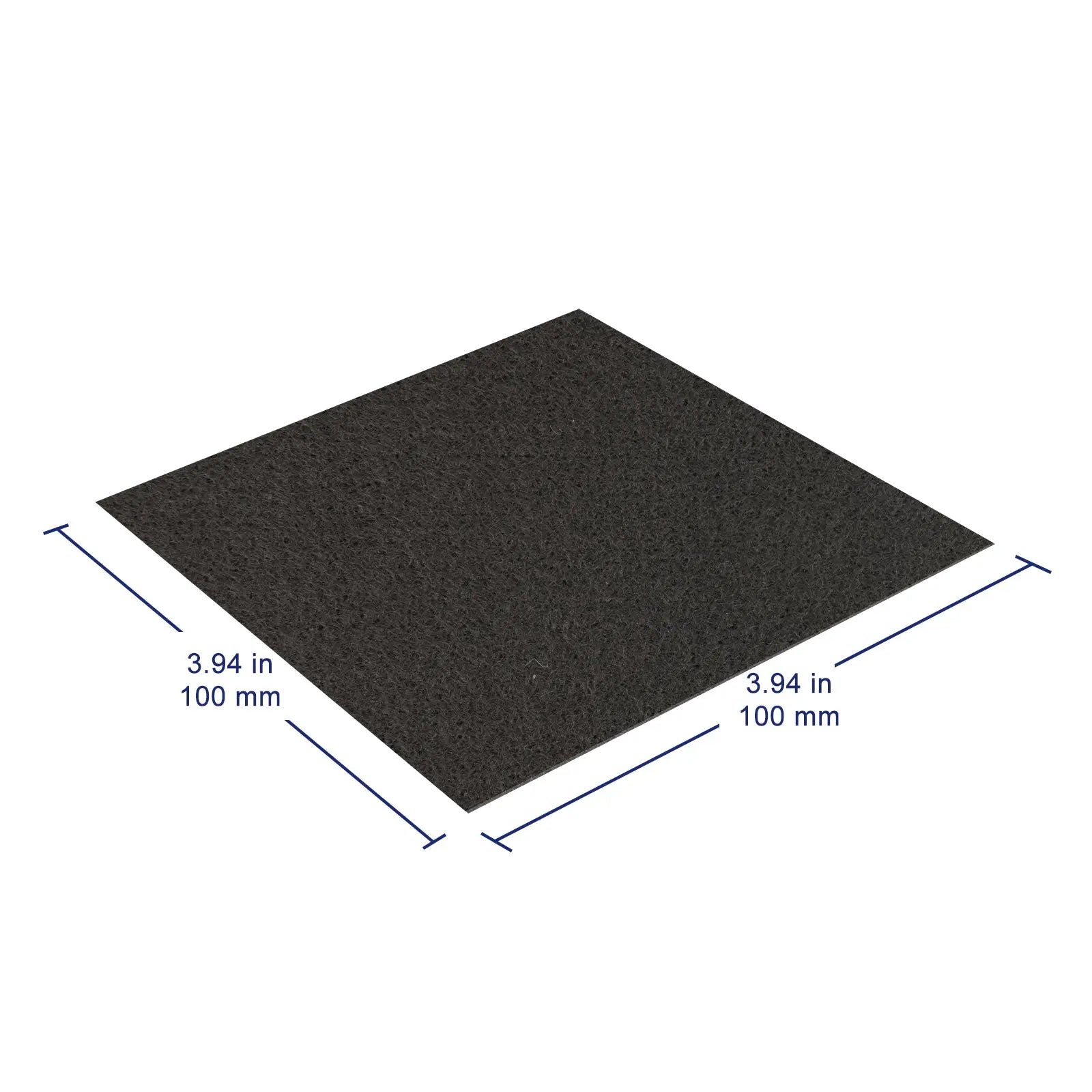 Hydrophilic Carbon Felt, Pre-Oxidized, 10 x 10 cm, 2.8 / 4.7 mm Labasics