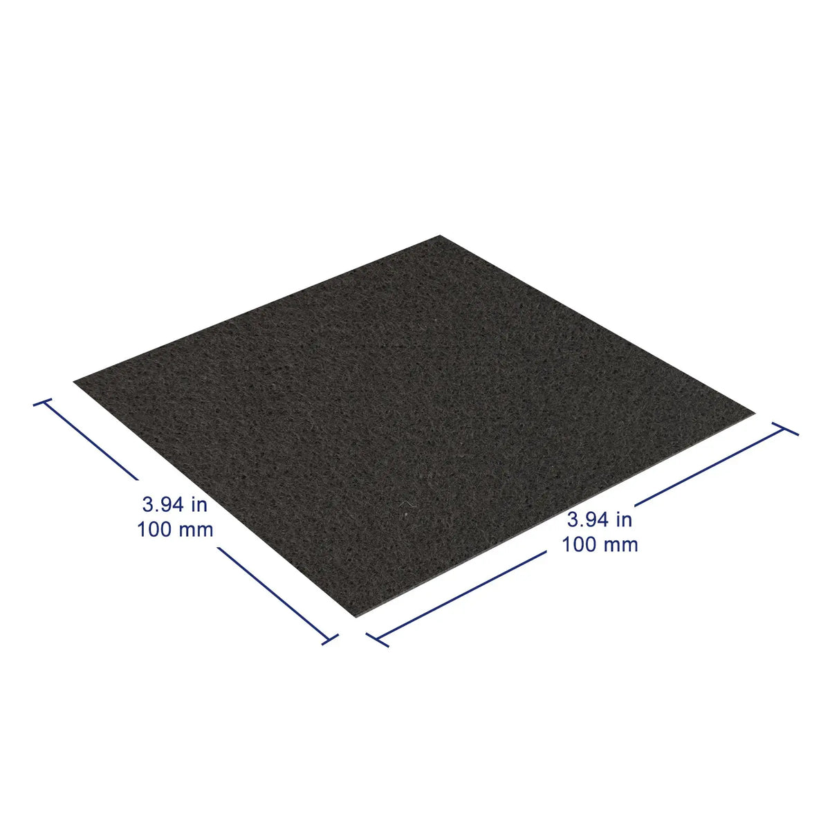 Hydrophilic Carbon Felt, Pre-Oxidized, 10 x 10 cm, 2.8 / 4.7 mm Labasics