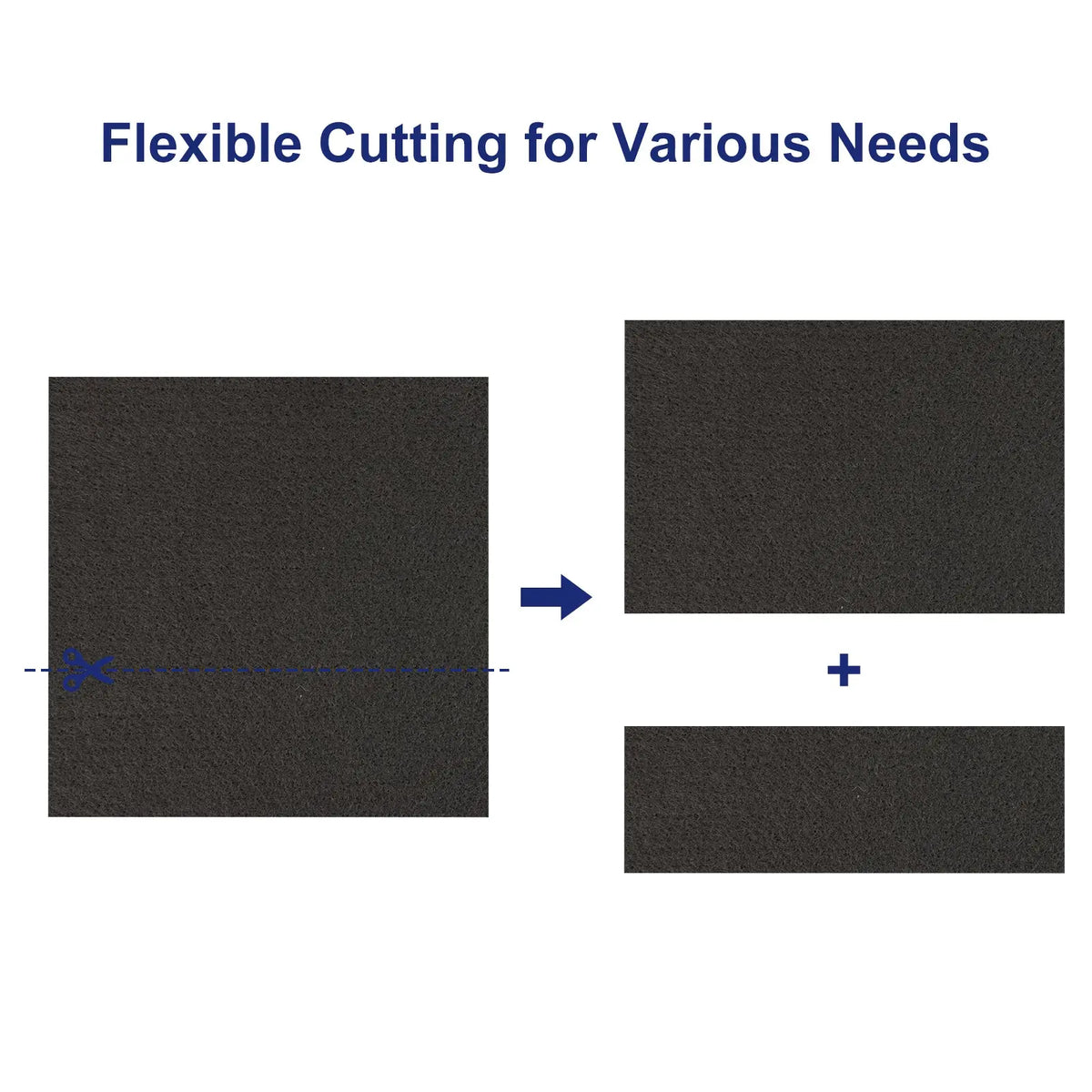 Hydrophilic Carbon Felt, Pre-Oxidized, 10 x 10 cm, 2.8 / 4.7 mm Labasics