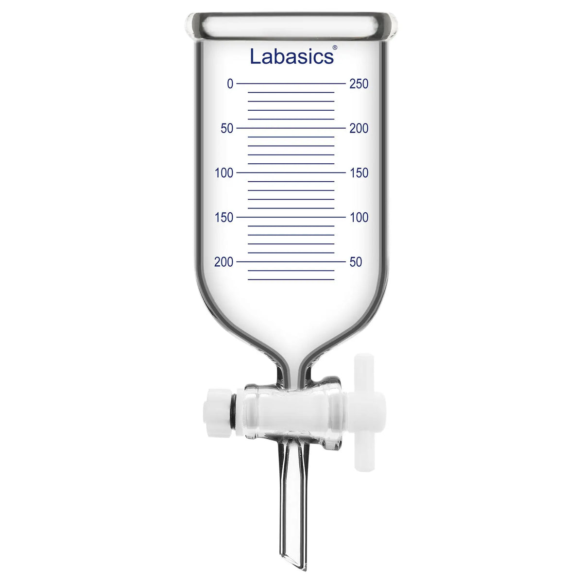 250 mL graduated dropping funnel with PTFE stopcock