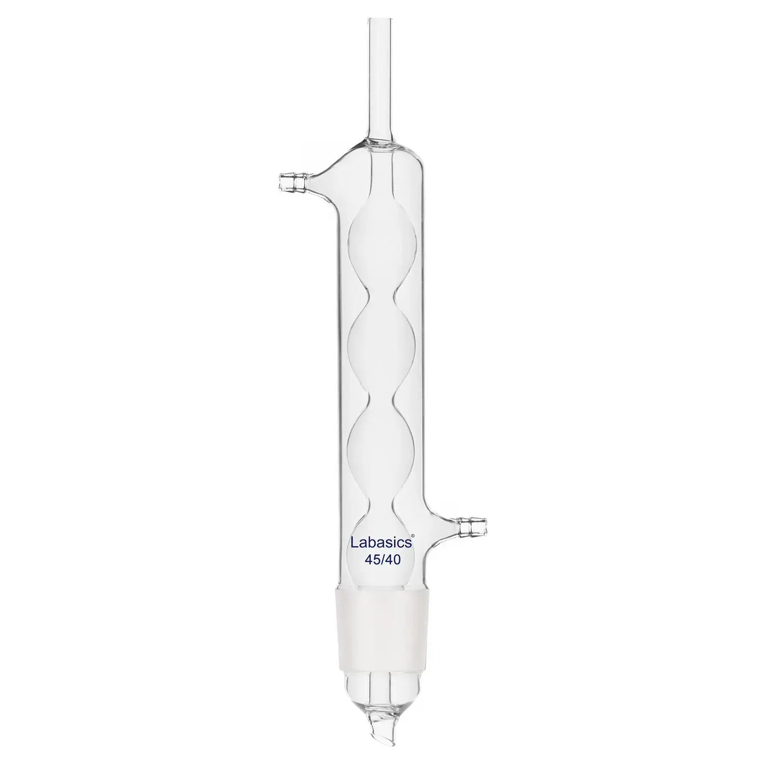 Allihn reflux condenser, 45/40 joint, borosilicate glass, bulb condenser design for Soxhlet extraction and laboratory reflux cooling