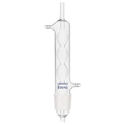 Allihn condenser, 50/42 joint, borosilicate glass, spherical bulb design, high-efficiency reflux condenser for Soxhlet extractor system use