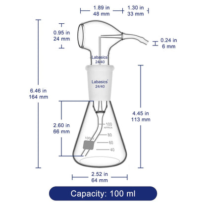 Color-Developing Spray Bottle with Rubber Bulb, 100 ml Labasics