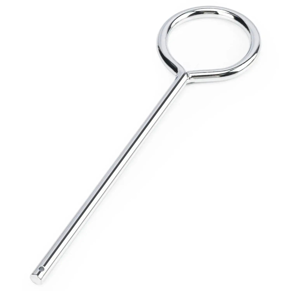 Labasics retort ring, straight, chrome-plated, heat-resistant up to 500°C