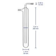 One-Piece Borosilicate Glass Vacuum Trap Labasics