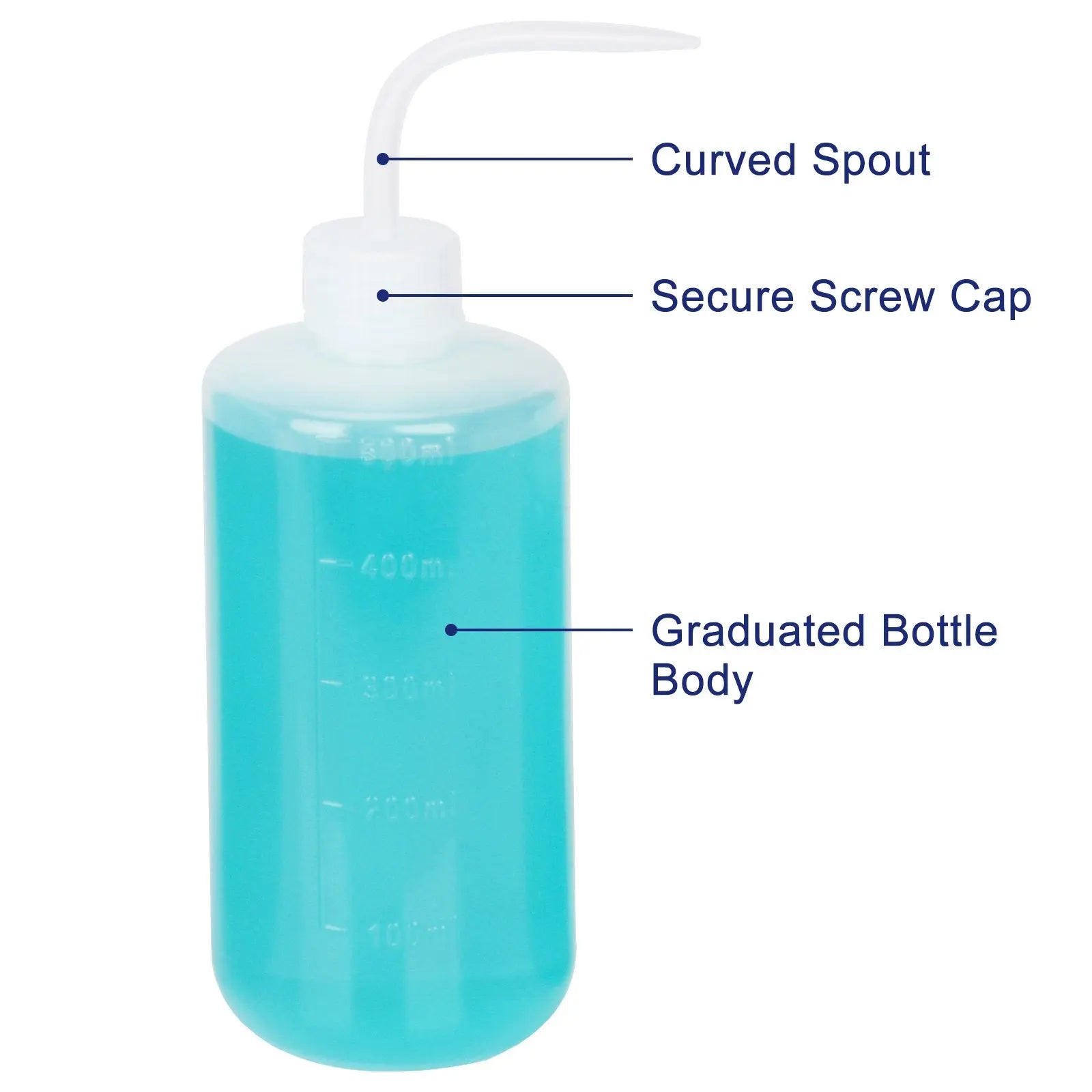 LDPE Wash Bottle, Translucent, 1-3 Pack, 250-1000 ml Labasics