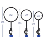 Lab Support Retort Ring Set, Black Labasics