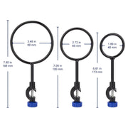Lab Support Retort Ring Set, Black Labasics