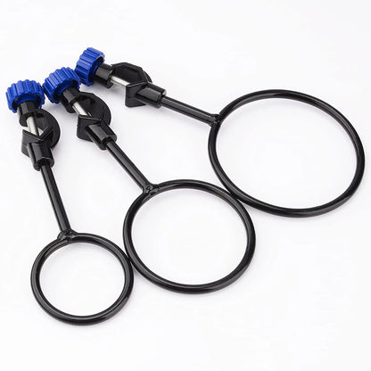 Reto Ring Lab Labasics Retort Ring Set, 60/80/100 mm, Cast Iron, Clamp Included ...