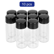 Sampling vial with screw cap, 10 mL, glass vial, 22 × 51 mm size, reusable laboratory sample storage container