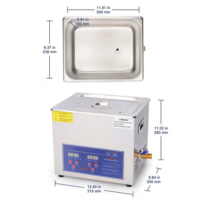 Lab ultrasonic cleaning machine for glassware and instruments