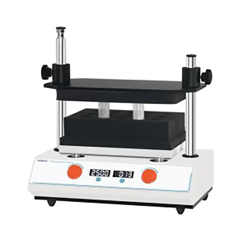 Laboratory vortex mixer for up to 50 test tubes simultaneous mixing