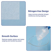 Nitrogen-Free Weighing Paper, 500 Pack, 75-150 mm Labasics