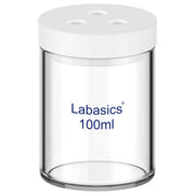 Non-sealed electrolytic cell, 100 mL, glass reaction vessel with PTFE lid, suitable for three-electrode system setup and corrosion testing in lab