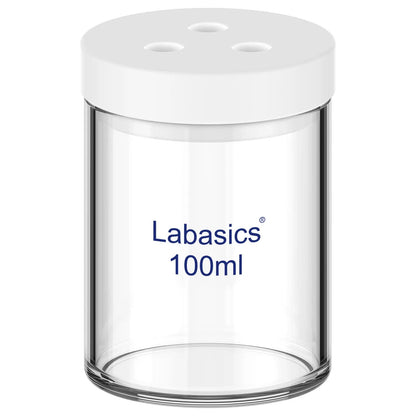 Non-sealed electrolytic cell, 100 mL, glass reaction vessel with PTFE lid, suitable for three-electrode system setup and corrosion testing in lab