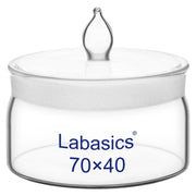 70 mm weighing bottle, glass body with ground glass stopper, for analytical balance use