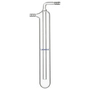 One-piece borosilicate vacuum cold trap, zigzag hose connector, vapor condensation trap