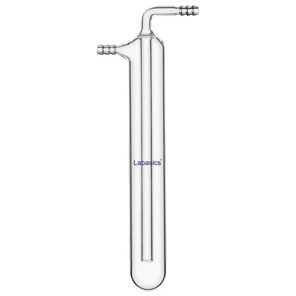 One-piece borosilicate vacuum cold trap, zigzag hose connector, vapor condensation trap