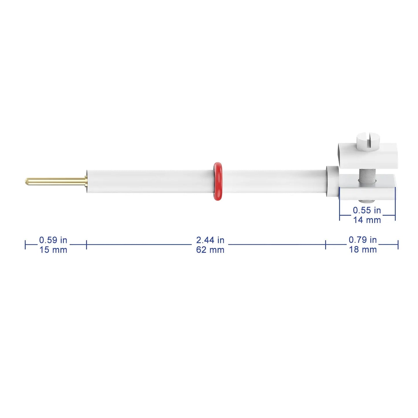 Platinum Electrode Holder, 10x10 mm Platinum Sheet Labasics