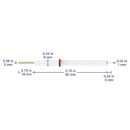 Platinum Column Electrode, 99.99% Purity, 1 x 5 mm Labasics