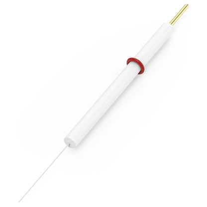 Platinum wire electrode, 99.99% purity, 0.5×37 mm wire, PTFE body 80 mm rod, gold-plated copper terminal, working electrode for laboratory electrochemical testing
