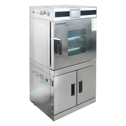 Precision Auto Vacuum Drying Oven, RT+10-250°C, 52- 214.5 L Stainless Steel Vacuum Chamber Labasics