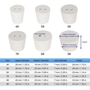 Rubber Stopper, Dual-Hole, 5 Pack Labasics