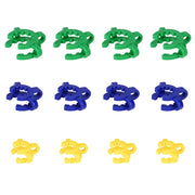 Plastic joint clip set, 14 mm size, color-coded lab glass clip, 12 pack
Plastic joint clip, 19 mm size, for securing 19/22 glass joints, assorted colors
Plastic joint clip, 24 mm size, for 24/40 ground glass joint, lab connector clip