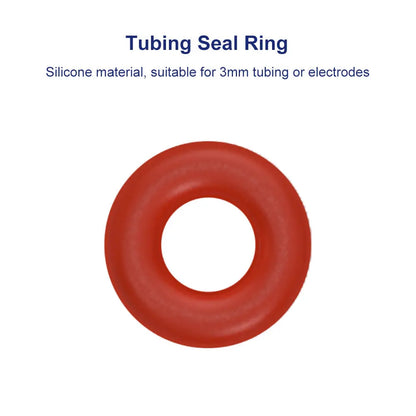 Silicone Seal Rings, 100-Pack, 2x5 mm / 5x9 mm, for Electrolysis Cell Connections Labasics