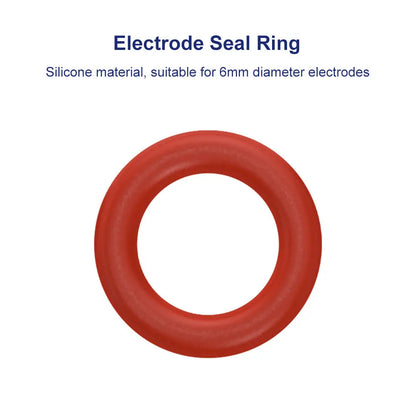 Silicone Seal Rings, 100-Pack, 2x5 mm / 5x9 mm, for Electrolysis Cell Connections Labasics