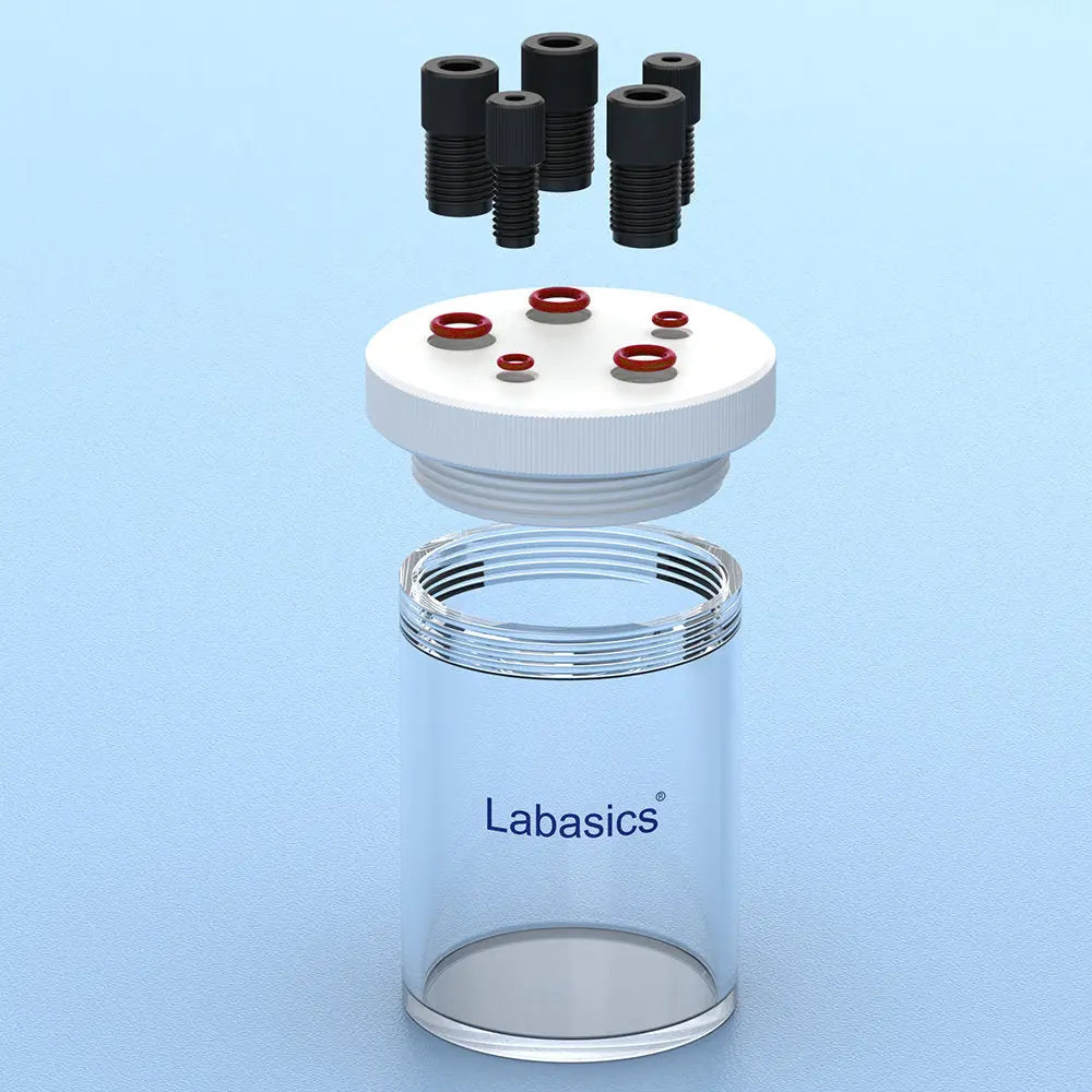 Silicone Seal Rings, 100-Pack, 2x5 mm / 5x9 mm, for Electrolysis Cell Connections Labasics