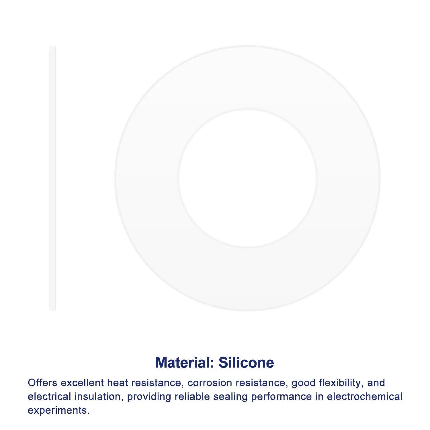 Silicone Sealing Gasket, 10-Pack, 10x24 mm / 15x30 mm, for Dual Electrolysis Cell Labasics Shop