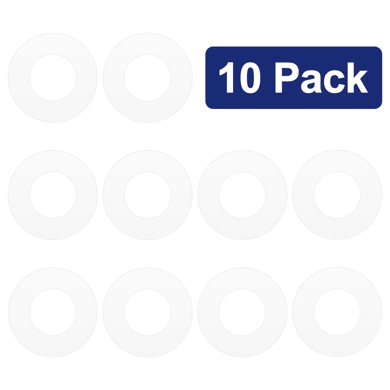 Silicone Sealing Gasket, 10-Pack, 10x24 mm / 15x30 mm, for Dual Electrolysis Cell Labasics Shop