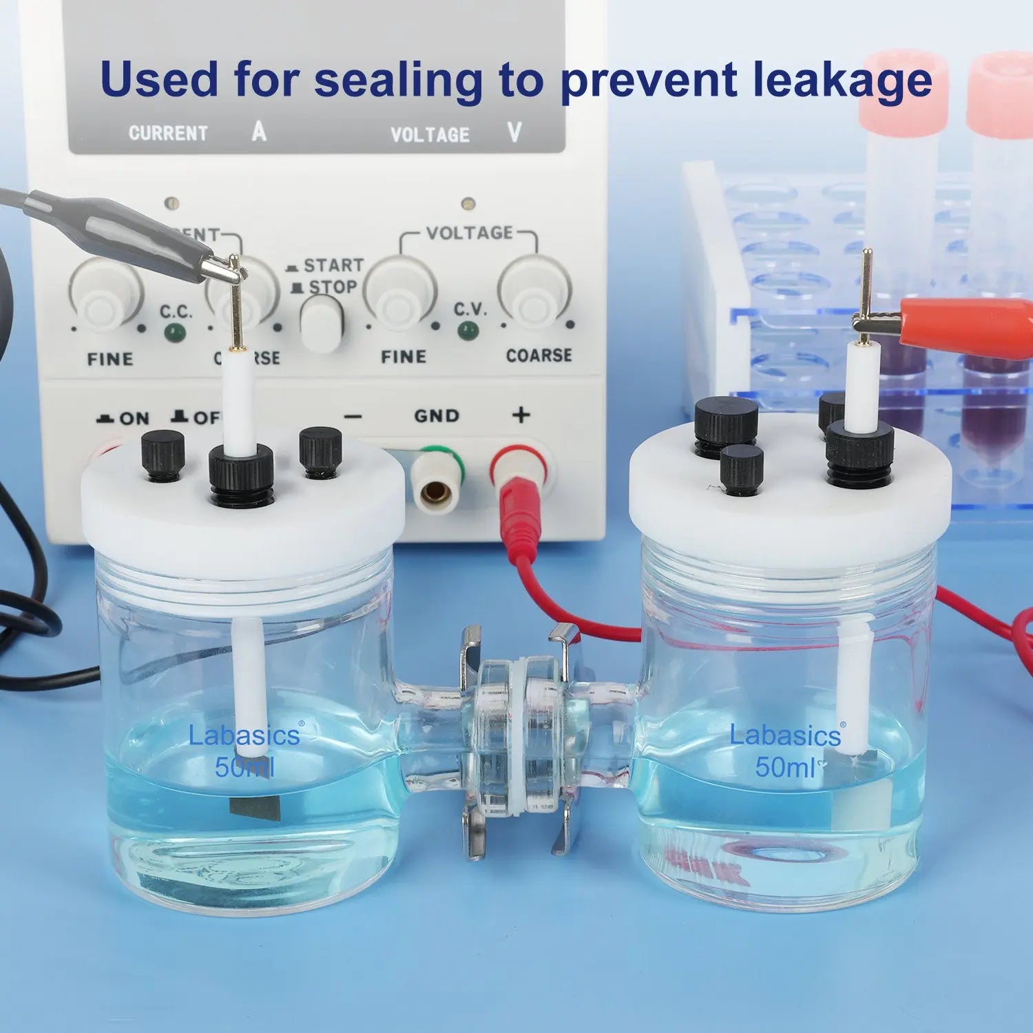 Silicone Sealing Gasket, 10-Pack, 10x24 mm / 15x30 mm, for Dual Electrolysis Cell Labasics Shop