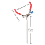 Single Adjust Extension Swivel Clamp, 18 cm Rod Lab Accessory, 3 Prong Labasics