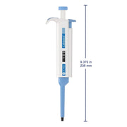 Lab pipettor controller with detachable tip cone and digital volume display