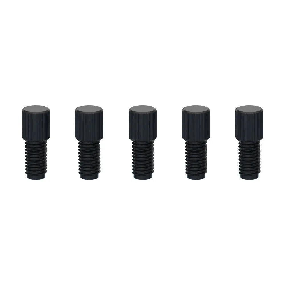 Electrode Knob Screw M6 Solid Type, PP, for Electrolysis Cell Fastening and Sealing, Durable Chemical Resistant Lab Screw