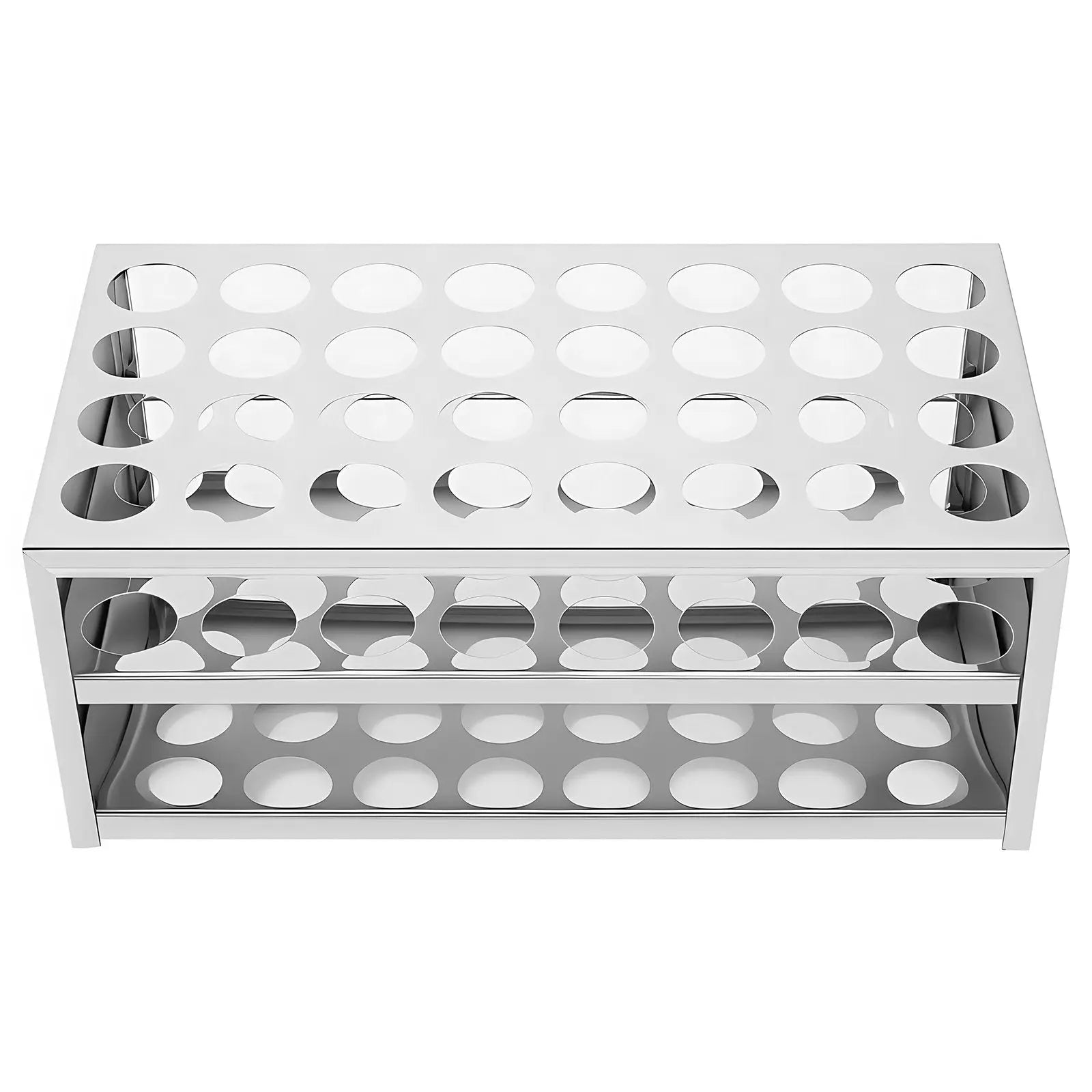 Stainless Steel Test Tube Rack, Compatible with 0.89 Inch Tubes Labasics