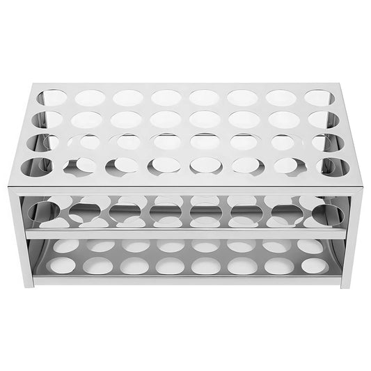 Stainless Steel Test Tube Rack, Compatible with 0.89 Inch Tubes Labasics