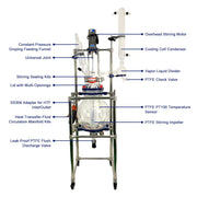 Standard Jacketed Glass Reactor, 100 L Labasics