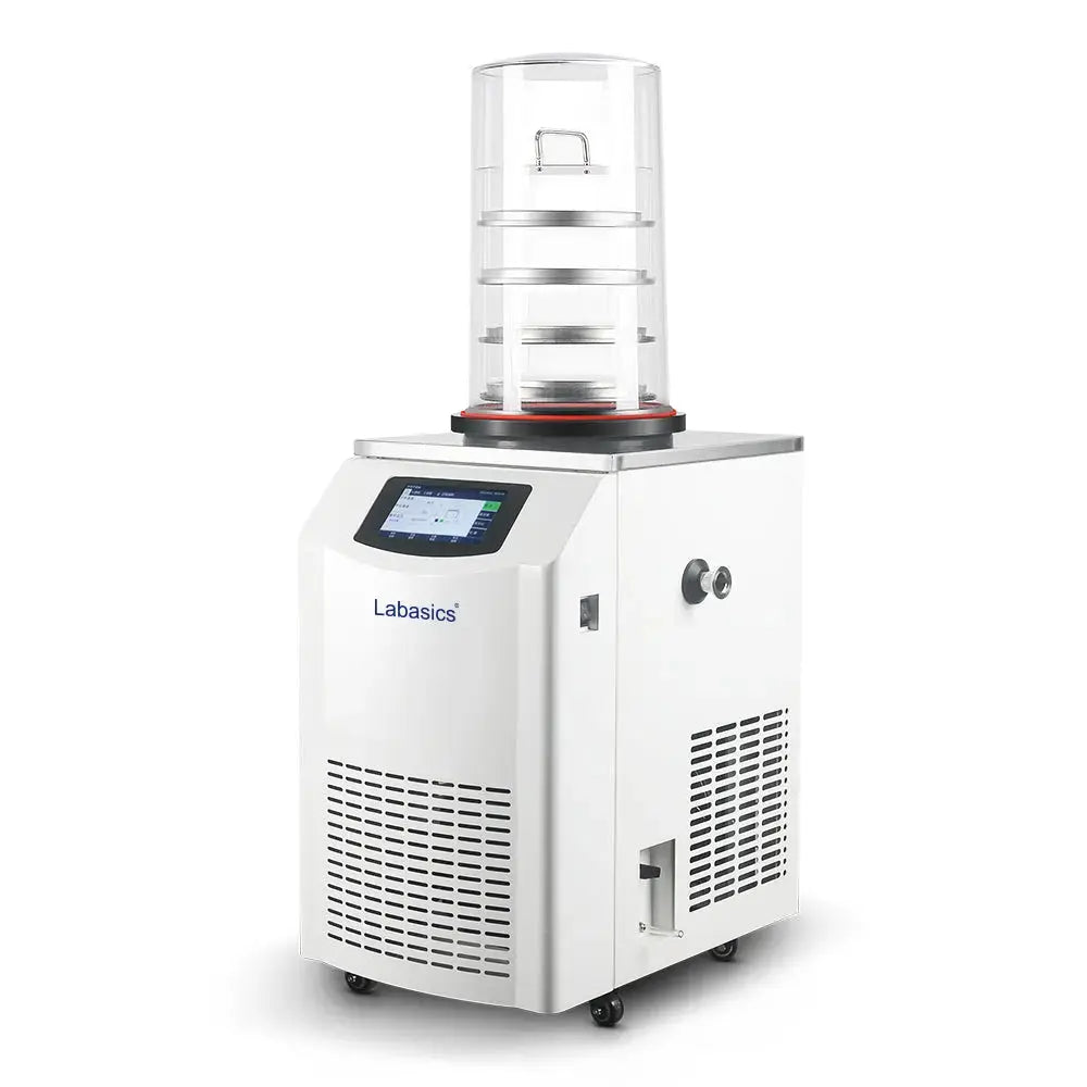 Vertical freeze dryer with Standard Type configuration and 4 kg water capacity